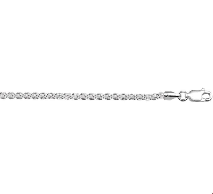 Zilveren Collier vossestaart 1 1015836 45 cm