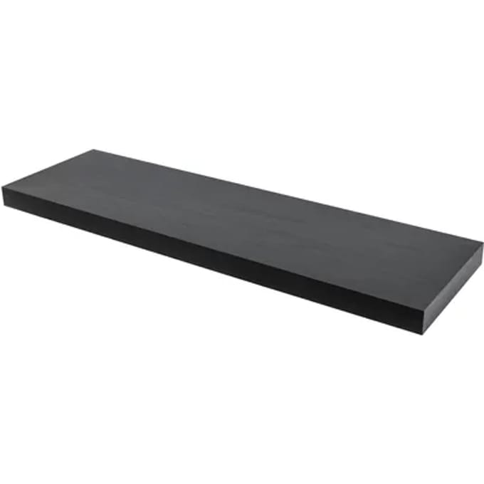 Duraline Wandplank Xl4 Zwart Eik 38mm 80x23,5cm