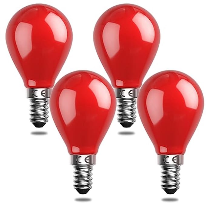E14 Rode LED Lamp 4W - Ideaal voor Halloween, Kerst en Feestjes