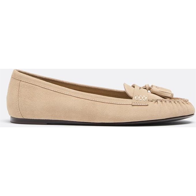 Stradivarius Leren mocassins met kwastjes  BEIGE 36