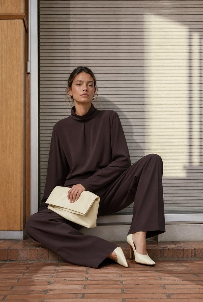 Dolche Vita top technical jersey | Chocolate - Chocolate / S