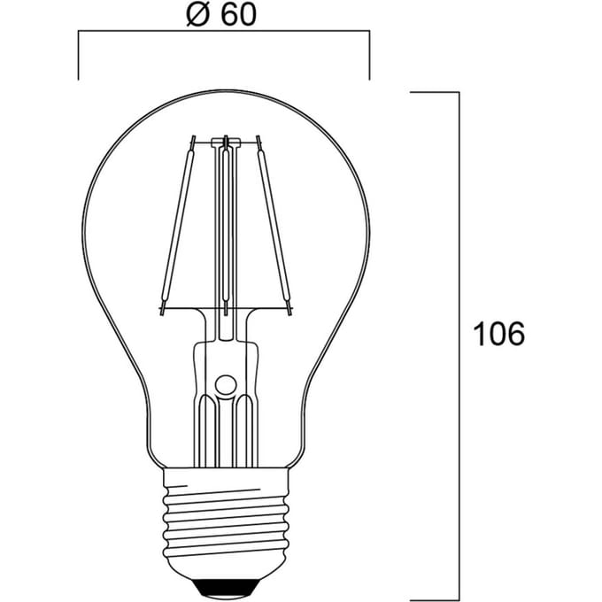 Sylvania ToLEDo Retro LED lamp E27 4.1W blauw
