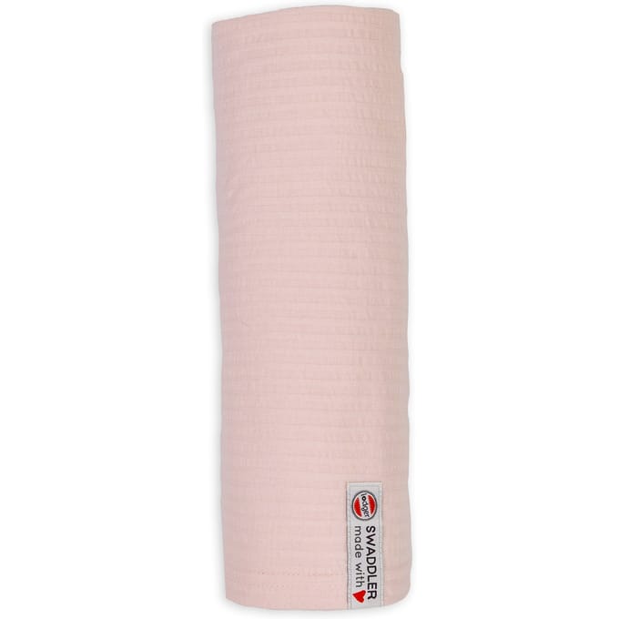 Lodger Swaddler - Hydrofiele Doek XL - Roze - 120x120cm - Seersucker Katoen - Hydrofiele Luier