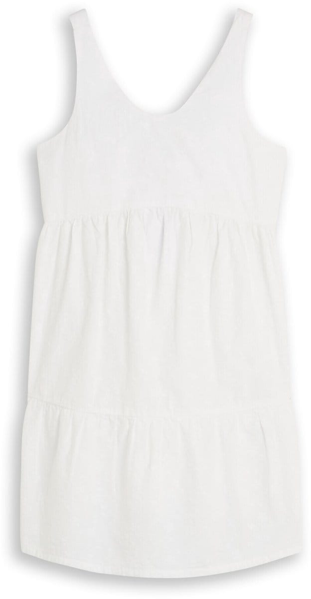 Tom Tailor - Minijurk met broderie - Maat 176 - White