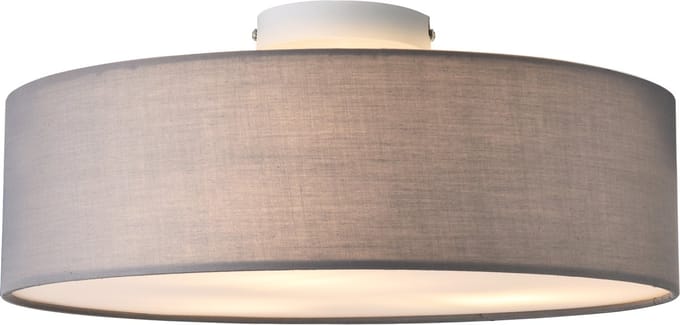 Plafondlamp plafonnière Omaha Ø 45 cm 3xE27 grijs en wit
