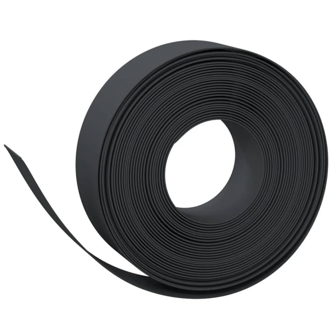 vidaXL - Tuinrand - 10 - m - 15 - cm - polyetheen - zwart