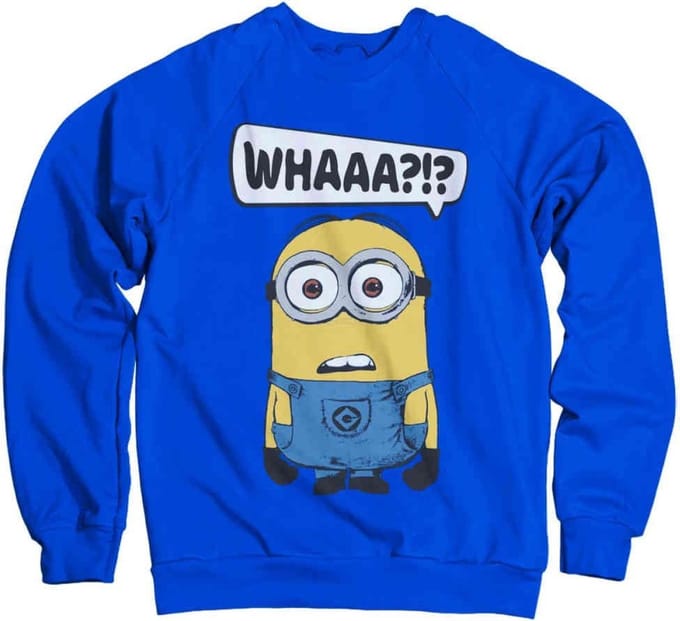 Minions Sweater/trui -M- Whaaa?!? Blauw