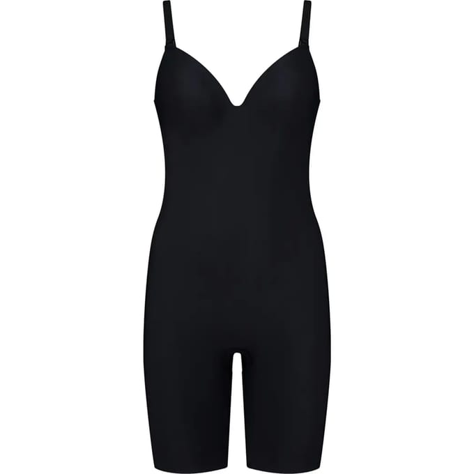 Bye Bra bodysuit met lage rug, kort, zwart S