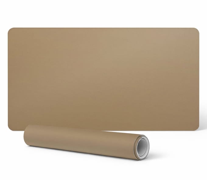 Beschermmat voor bureau, tafel, donkergeel, 90x45 cm
