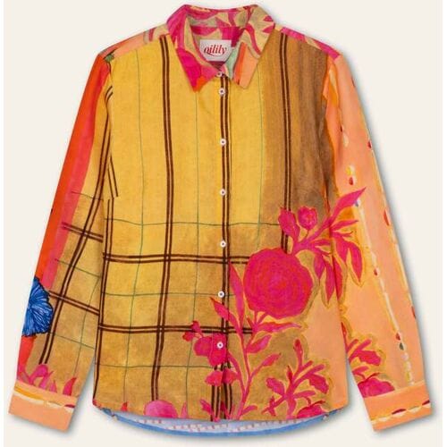 Oilily Bregje Blouse- maat40 Wedgewood