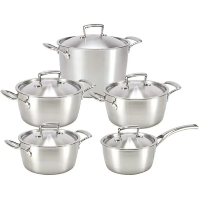 Habonne Queen triply pannenset 5 delig rvs