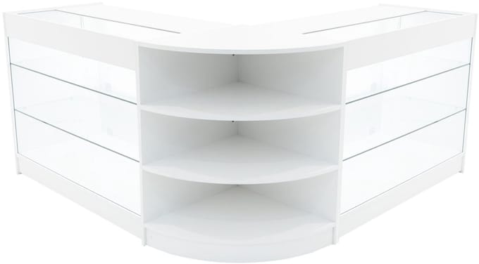 Apollo led winkel toonbankset - wit - 120x60x90/60x60x90