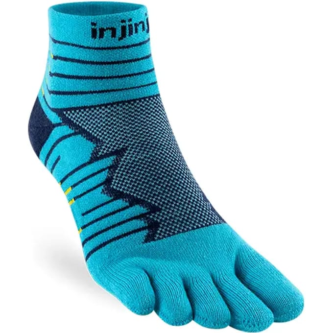 Injinji Teensokken Ultra Run Mini Crew Coolmax Unisex IS401130 60 Bleu S=37-40