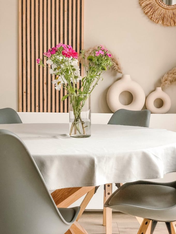 Organic Home | Tafelkleed Woestijn Rond Night Blue Ø 160 cm