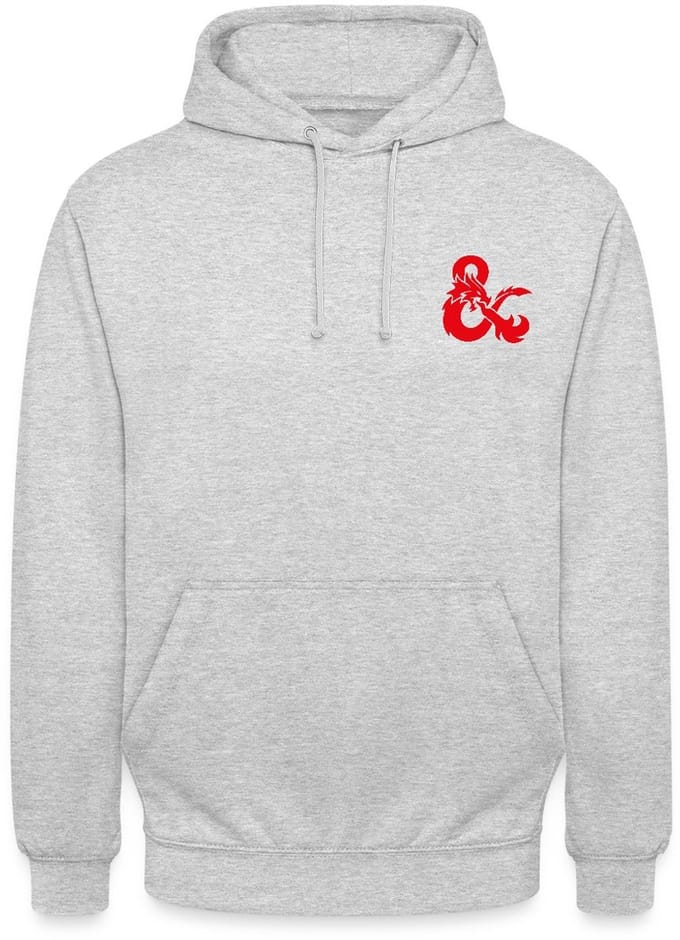 Dungeons And Dragons Logo In Rood Hoodie Unisex