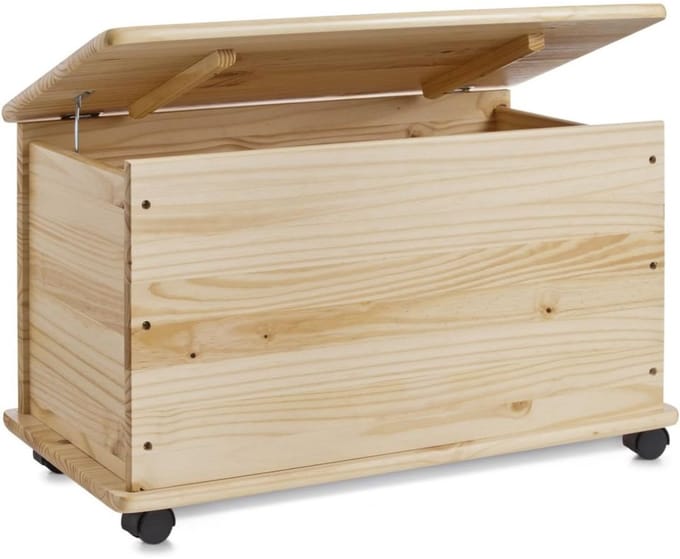 VELTRR® Speelgoedkist - Speelgoedkast - Dekenkist - Natuurlijk