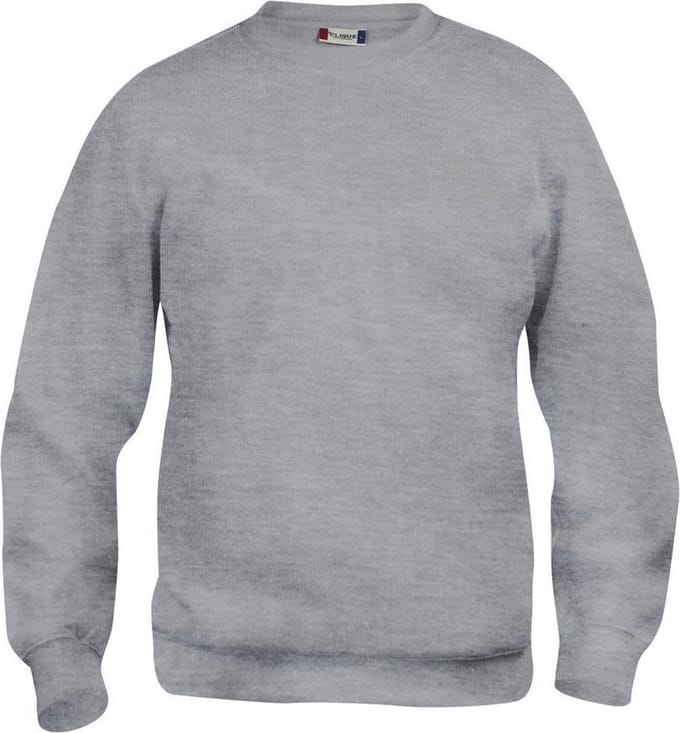 Basic roundneck grijsmelange 5xl