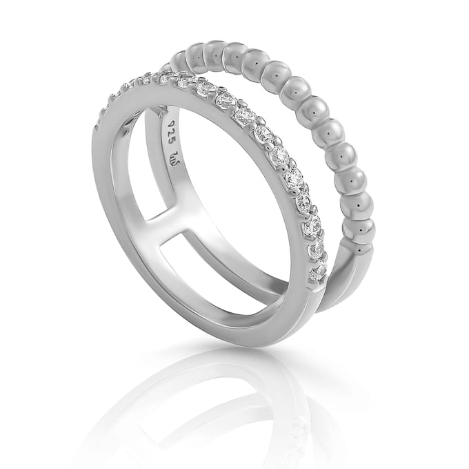Orphelia 'Chic' Dames 925 Sterling Zilveren Ring - Zilver ZR-7537