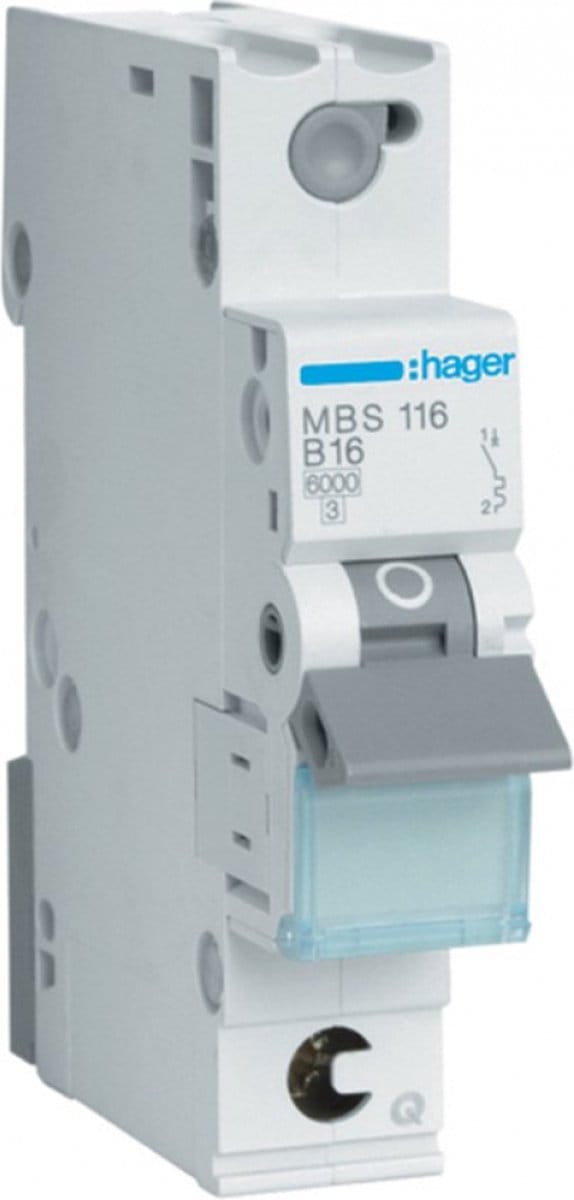 Hager MBS116, Type B