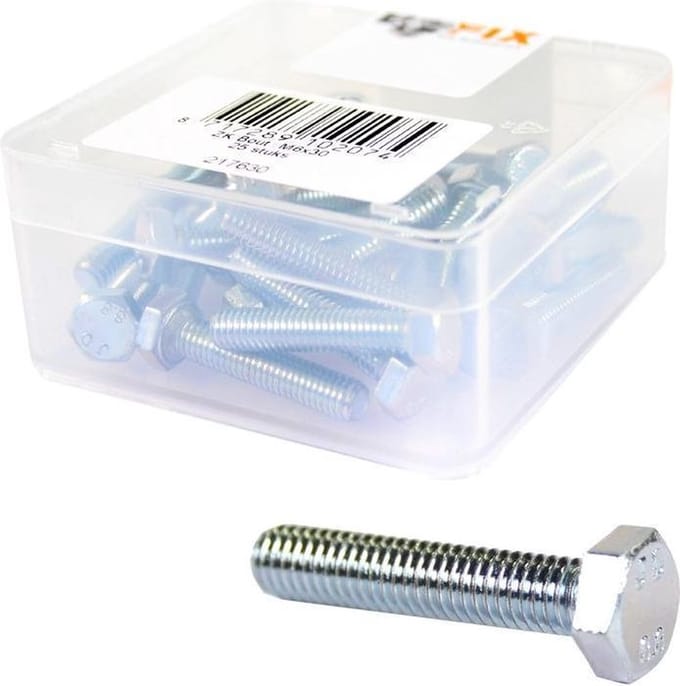 Bofix Zeskant Bout M6 X 30 Mm Verzinkt 25 Stuks (217630)