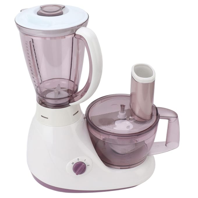 2000W Elektrische Mixer RVS Snijkop 3 Containers voor Keuken Restaurant Deeg Gebak L gray