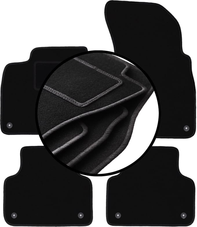 Complete set veloursmatten voor: Audi Q7 II SUV (2016-)