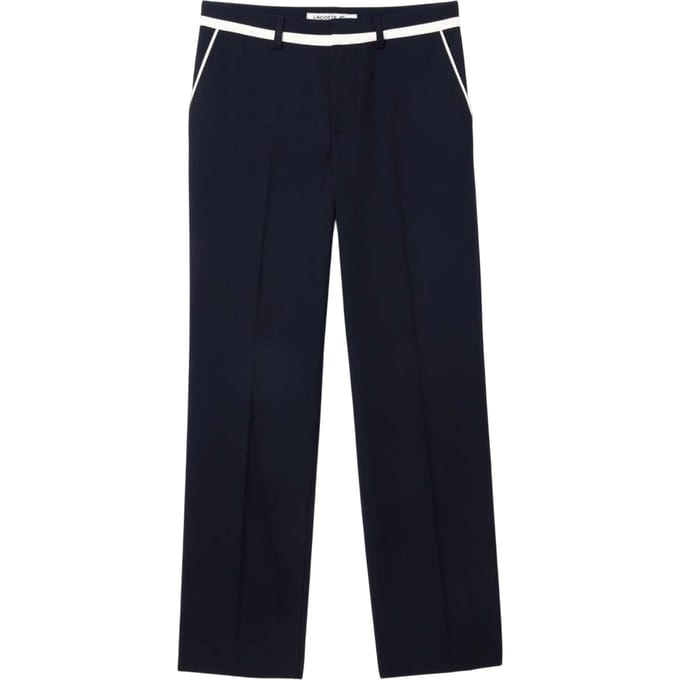 Lacoste Heren Badge Rechte Pantalon (Blauw)