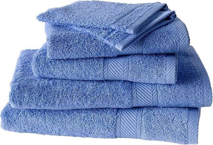 De Witte Lietaer Badhanddoek Stephanie 70 X 140 Cm Marina blauw 2 Stuks
