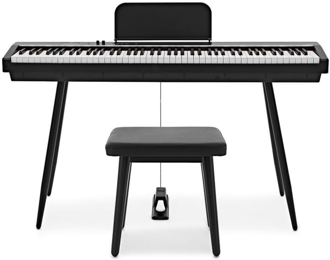 Keynote Compact Digital Stage Piano with Bluetooth, Stool Pack