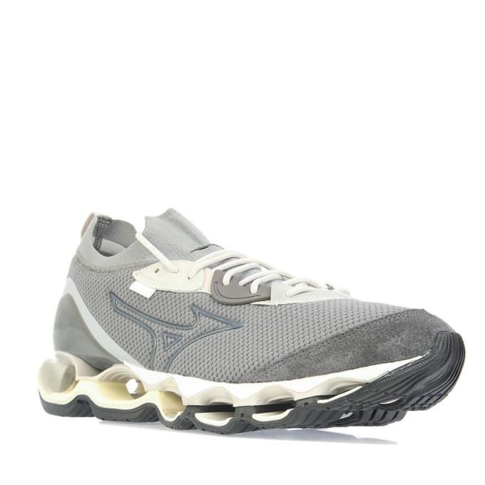Men's Mizuno Wave Prophecy Trainers in Grey