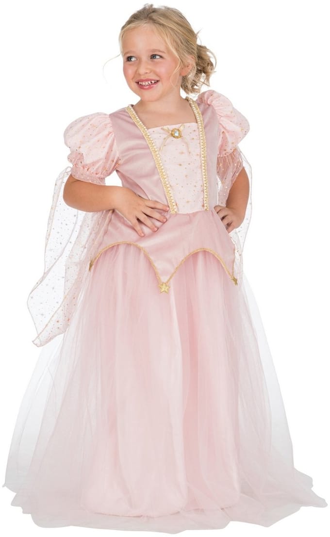 Prinses Jurk Roze Adelia Deluxe - Maat 128