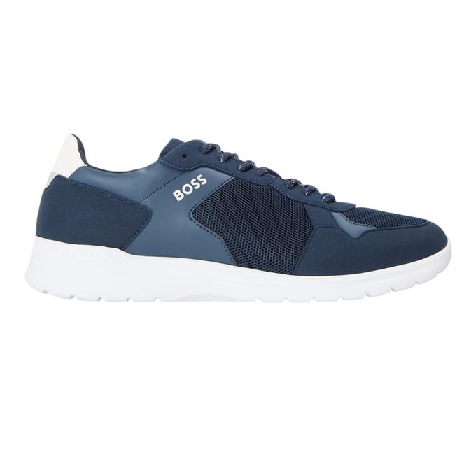 Boss Extreme-sneakers met logo voor heren (Donkerblauw)