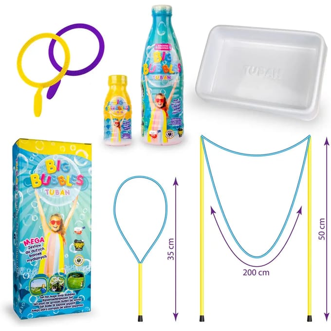Buiten Speelgoed Mega Set Zeepbellen - Concentraat + 4X Accessoires Tuban
