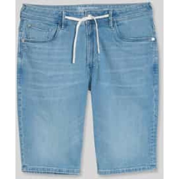 regular fit korte jeans van katoenmix