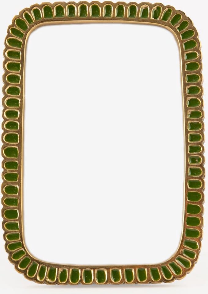 Sissy-Boy - Groene fotolijst - Scalloped design - Handgemaakt
