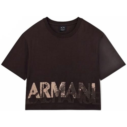 Armani Exchange Xw002779_af10356 Korte Mouw Top Bruin S Vrouw
