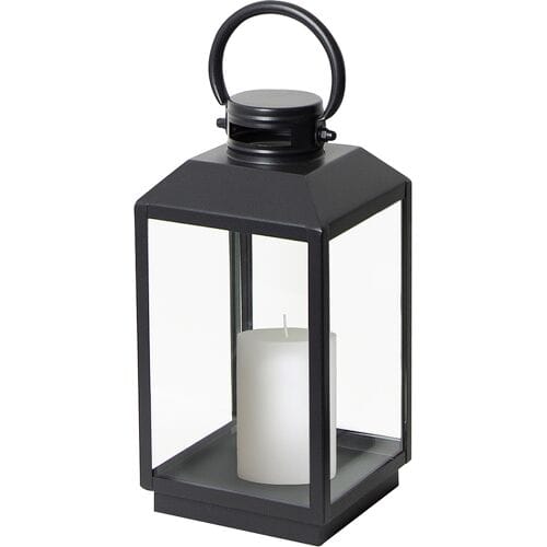 KS Verlichting Newport Windlicht Zwart Small