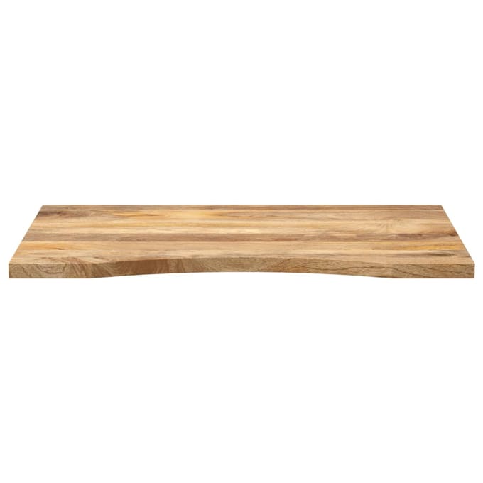 vidaXL - Bureaublad - met - ronding - 80x50x2,5 - cm - massief - ruw - mangohout
