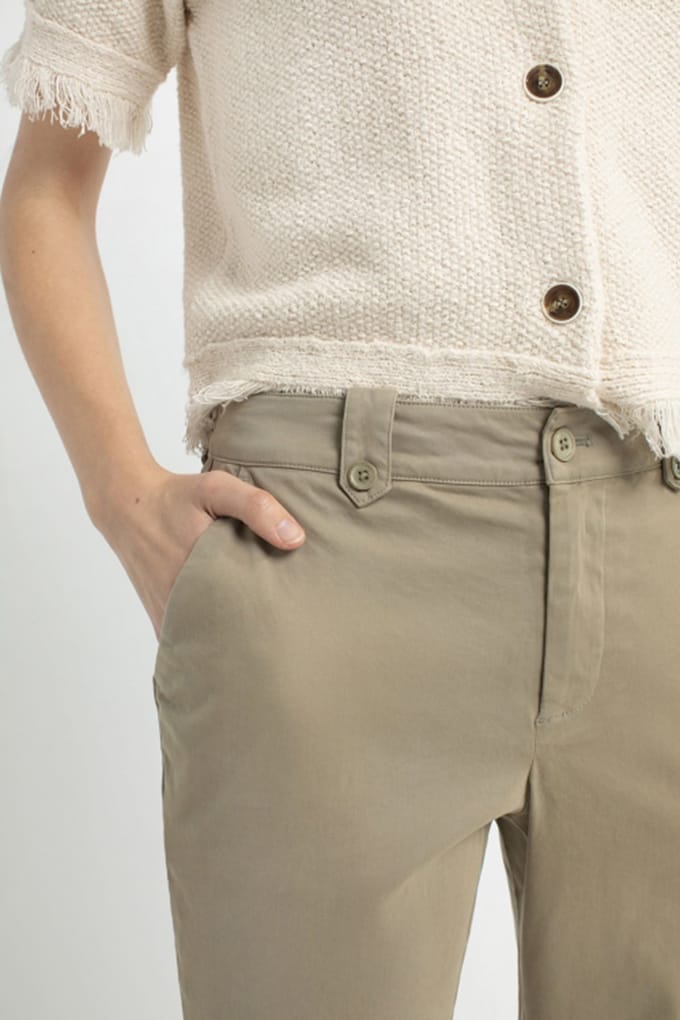 Josephine & Co Damian Pants Light Olive Maat: 34 | Pantalons Outlet | Dames | Bruin