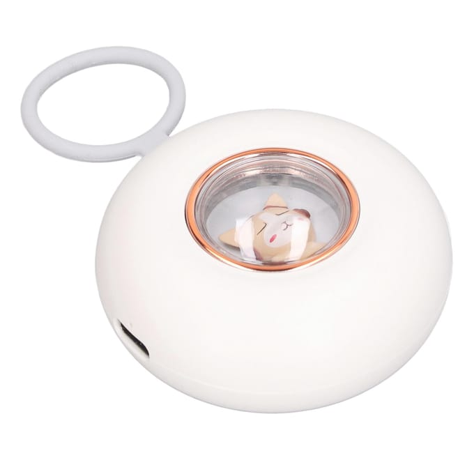 Microstroom Handheld Slaaphulpmiddel Cartoon Ronde Vorm Angstverlichting Fysieke Puls Slaaphulpmiddel white