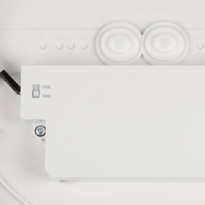 SLV LED plafondlamp Decona, Ø 30 cm, wit/goudkleurig, metaal
