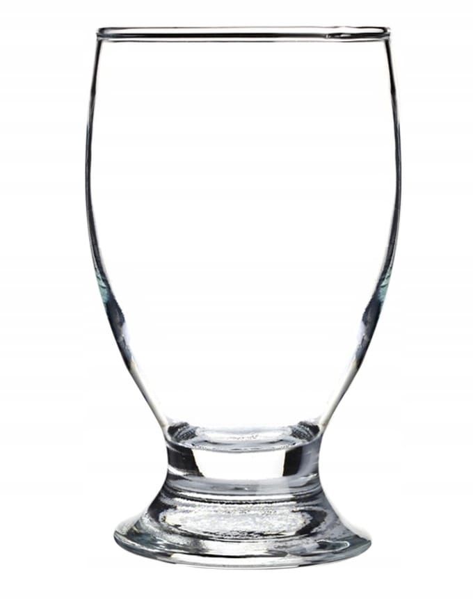 Glas op steel, transparant, 300 ml