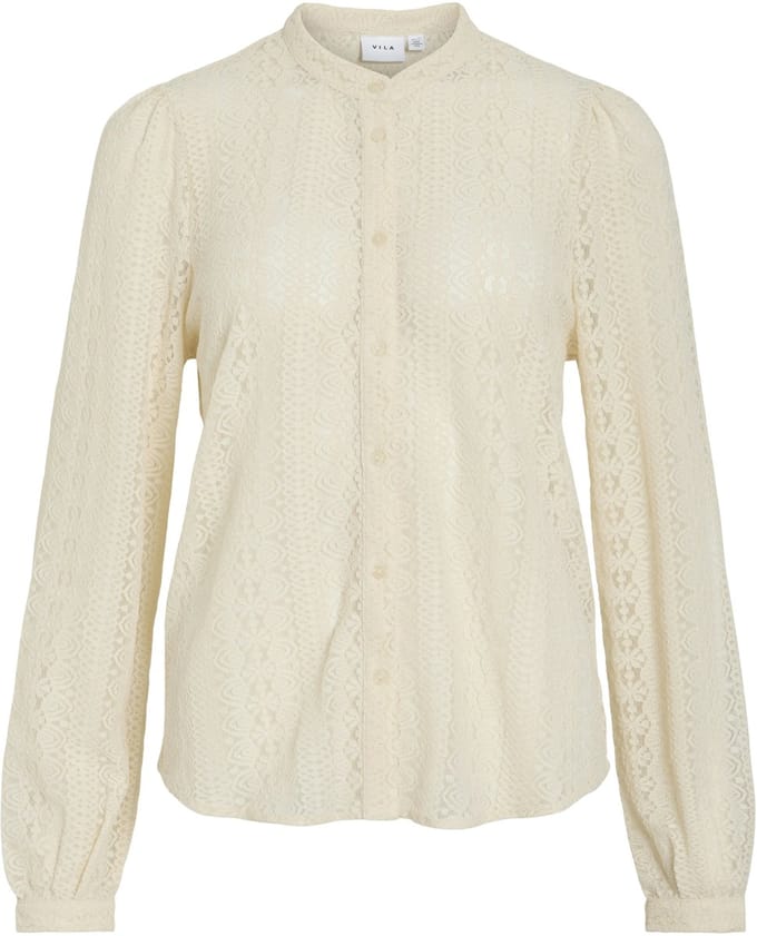 VILA - VICHIKKA LACE L/S SHIRT- NOOS - Dames - Blouses