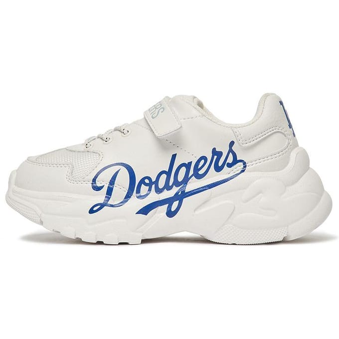 MLB Big Ball Chunky Mode Velcro Basse Top Chaussures Décontractées Baskets Enfant Blanc Cassé 7ASHC202N-07WHS 36 white