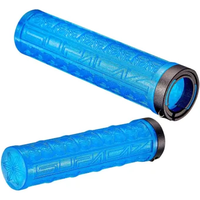 SUPACAZ GRIZIPS Neon - Handvatten - MTB - Lock-on - Blauw