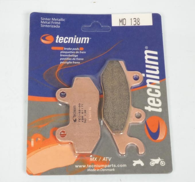 Plaquette de frein Tecnium pour Scooter Benelli 50 49X 2011 à 2012 AR Neuf