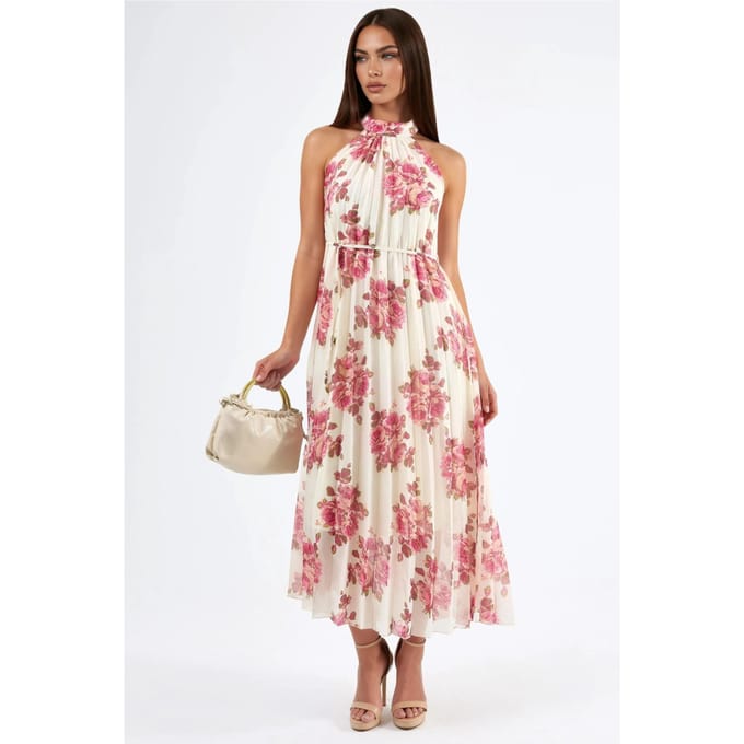 Floral Maxi-jurk met Strikdetail