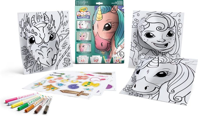 Crayola - POPS - Hobbypakket - 3D-Activiteiten Voor Kinderen - Mystieke Wezens