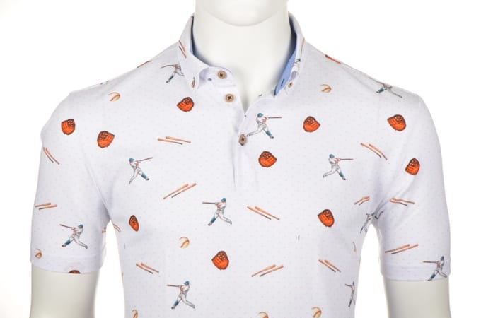 Eden Valley poloshirt wit baseball