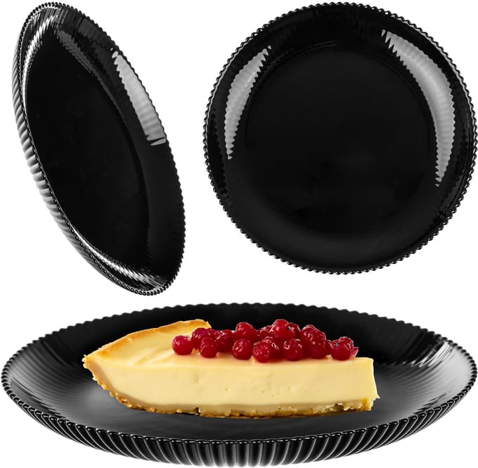 KADAX Dessertbord Aurora 19cm zwart 1 st
